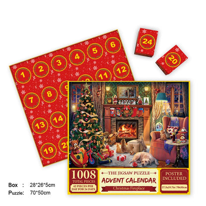 Rompecabezas de Adviento de Jigsaw Navideño