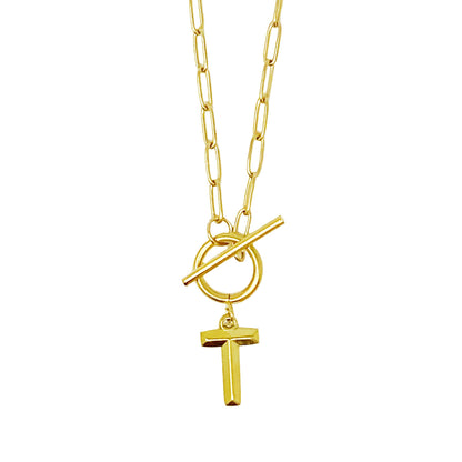 Modern Classic Initial Necklace