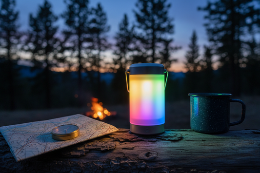 7-Color Rechargeable Camping Lantern outdoor lifestyle photo