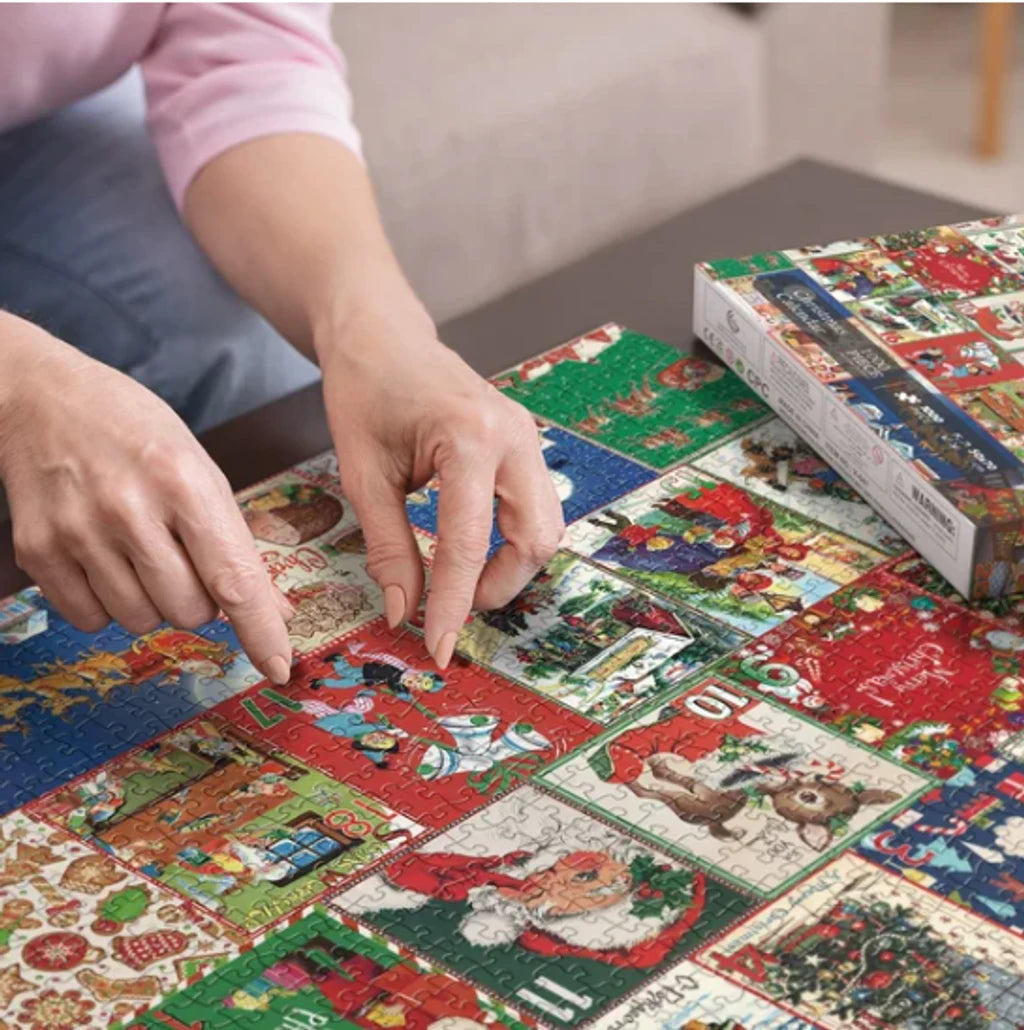 Rompecabezas de Adviento de Jigsaw Navideño