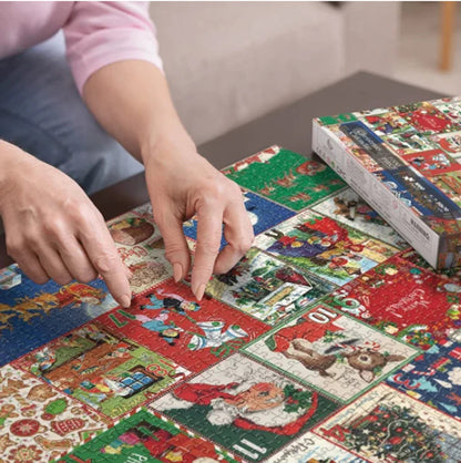 Rompecabezas de Adviento de Jigsaw Navideño
