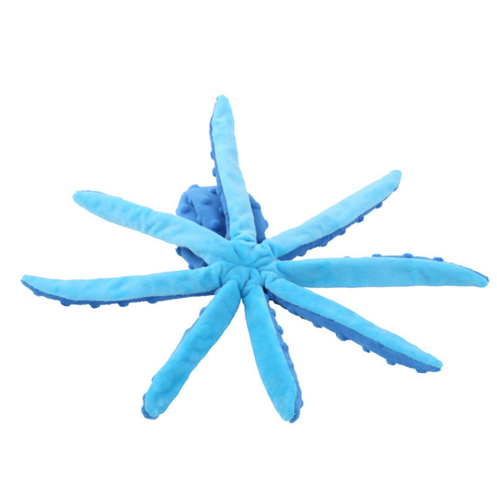 Juguete Interactivo de Peluche de Pulpo Resistente a Mordiscos para Mascotas