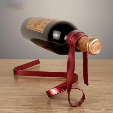 Support à bouteilles de vin en ruban