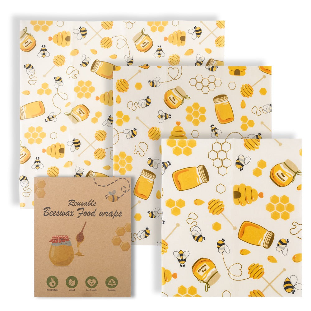 Paño de algodón con cera de abeja para mantener frescos los alimentos