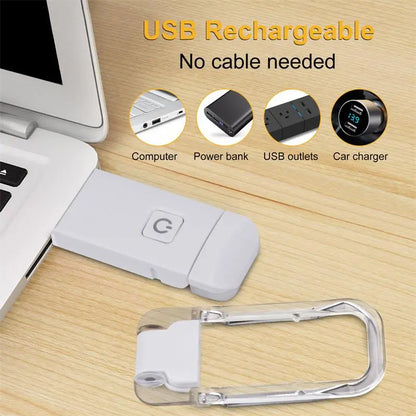 Luz de lectura LED USB recargable para protección ocular