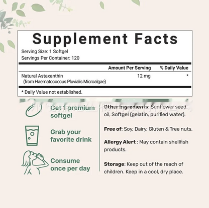 Astaxantina Cápsulas Blandas – 120 Comprimidos