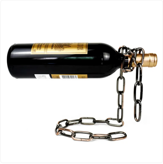 Botellero Metálico de Cadena Colgante