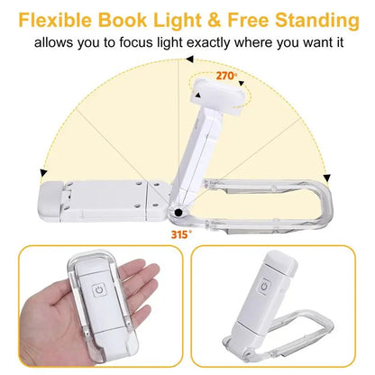 Luz de lectura LED USB recargable para protección ocular