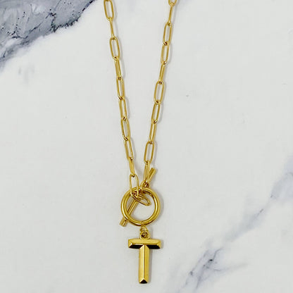 Modern Classic Initial Necklace