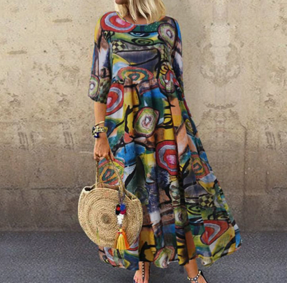 Women's Summer Dress with Floral Print