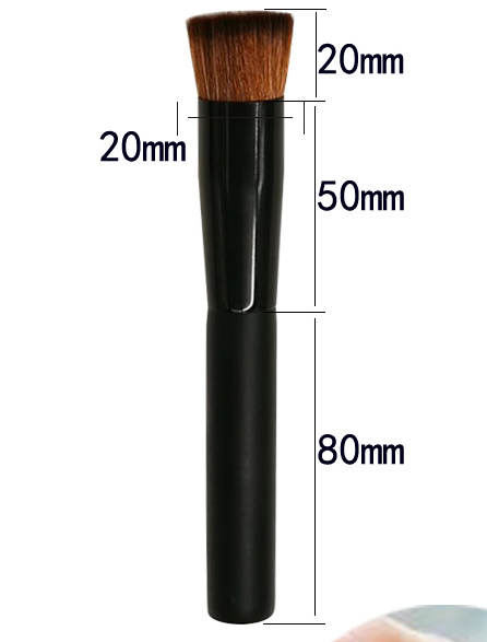 Pinceau fond de teint contour en bois de frêne