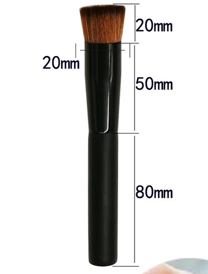 Pinceau fond de teint contour en bois de frêne