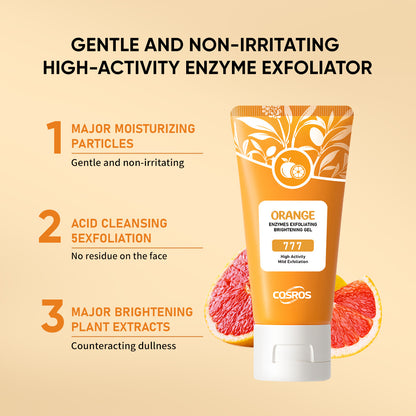 Gel exfoliant et blanchissant à l'orange pour les soins de la peau